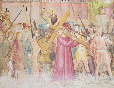 The Road to Calvary, Capellone degli Spagnoli, 1365-67 by Andrea di Bonaiuto